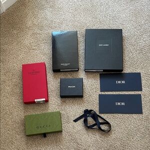 Designer Box Collection - Gucci, Prada, Valentino, Saint Laurent